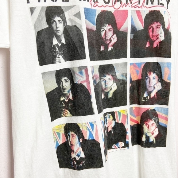 PAUL MCCARTNEY Graphic Concert Tee White Crewneck - Picture 4 of 6